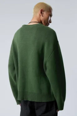 STRICKPULLOVER MIT PRINT CYPHER|Weekday Cheap