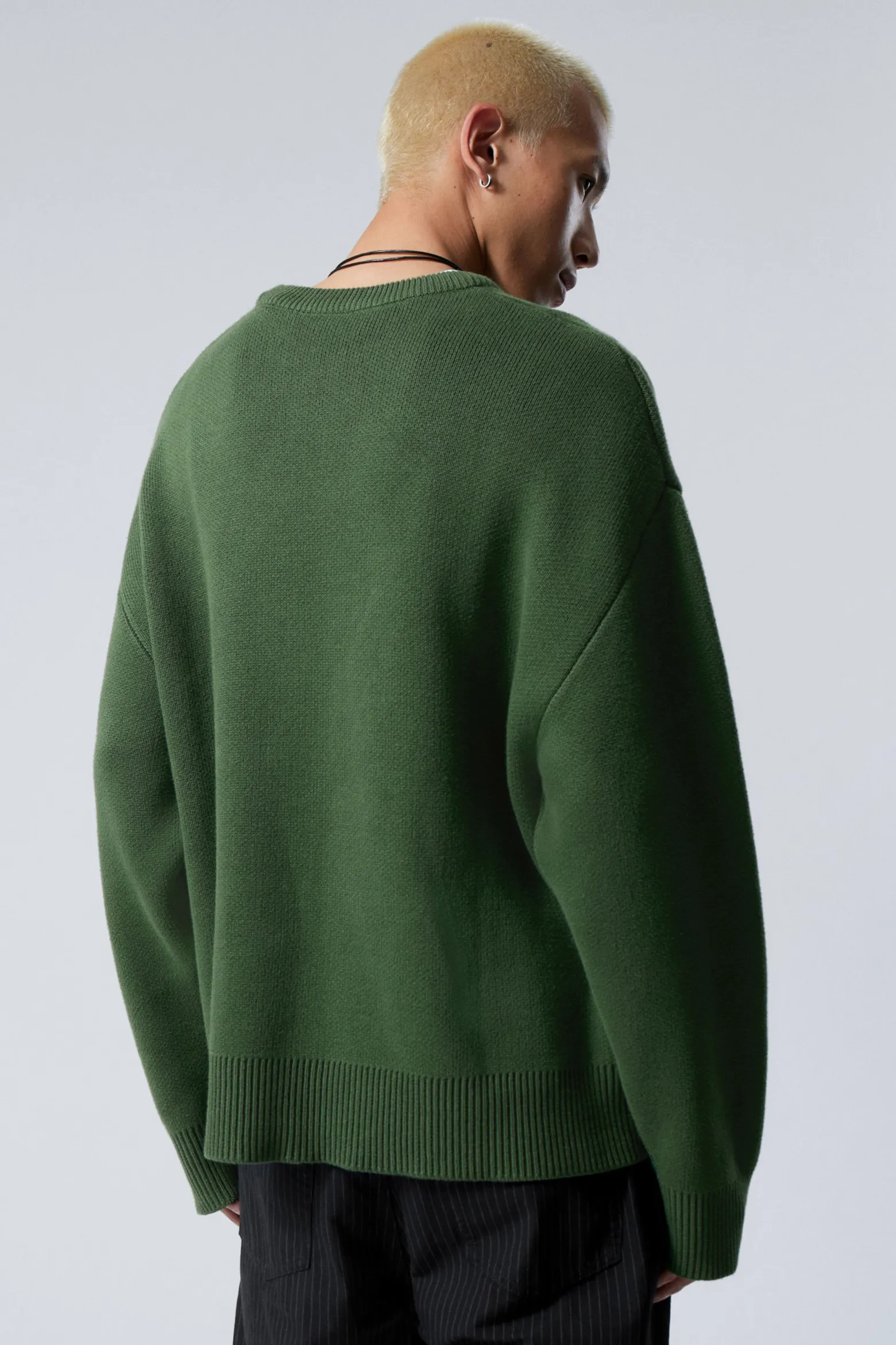 STRICKPULLOVER MIT PRINT CYPHER|Weekday Cheap
