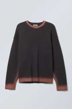 STRICKPULLOVER MIT PRINT CYPHER|Weekday Shop