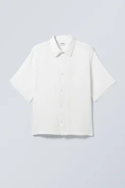 STRUKTURIERTES OVERSIZED-KURZARMHEMD|Weekday Best