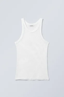 TANKTOP AUS NETZSTOFF|Weekday Online