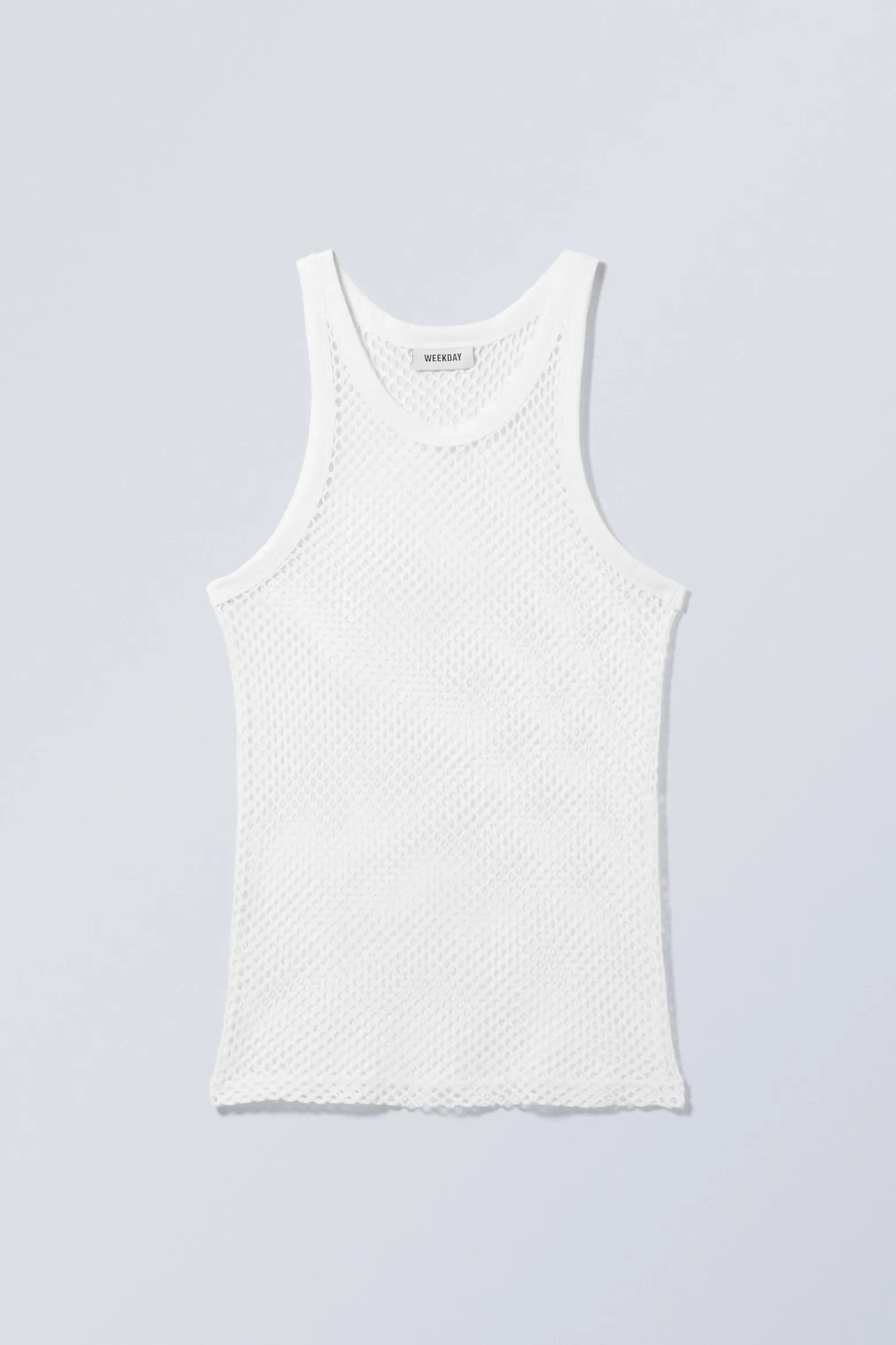 TANKTOP AUS NETZSTOFF|Weekday Online
