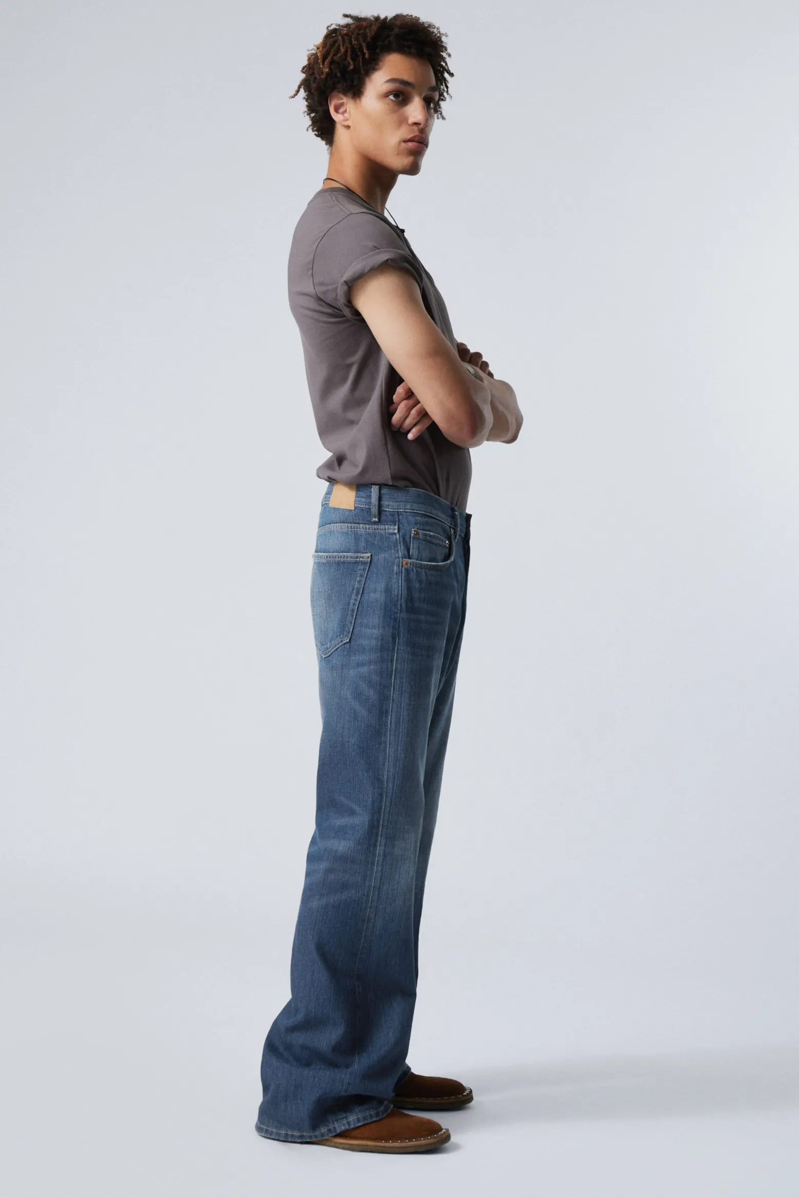 TIME LOOSE BOOTCUT LEG JEANS|Weekday Best Sale