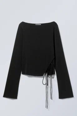 TOP MIT SEITLICHER BINDUNG|Weekday Fashion