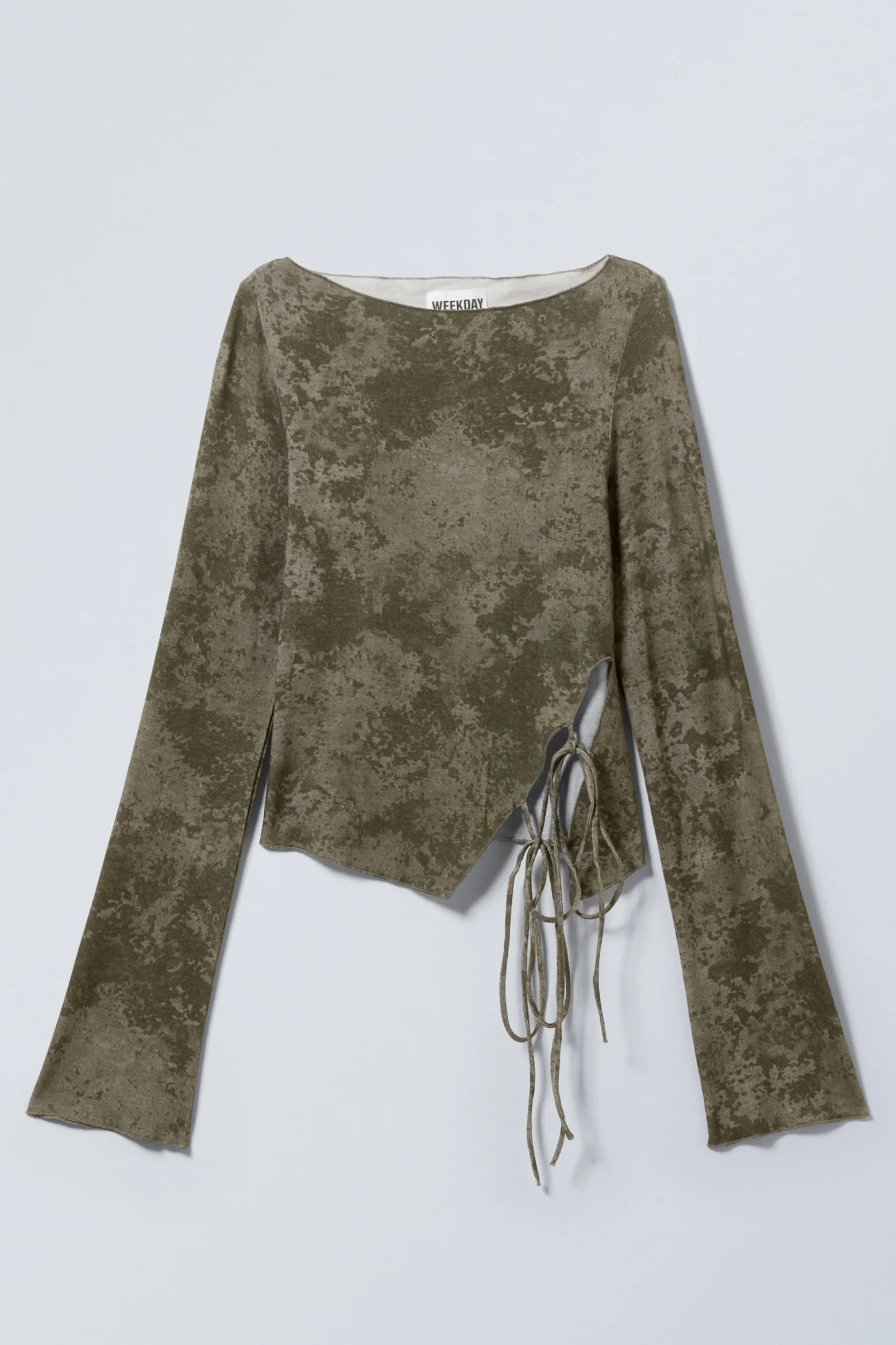 TOP MIT SEITLICHER BINDUNG|Weekday Cheap