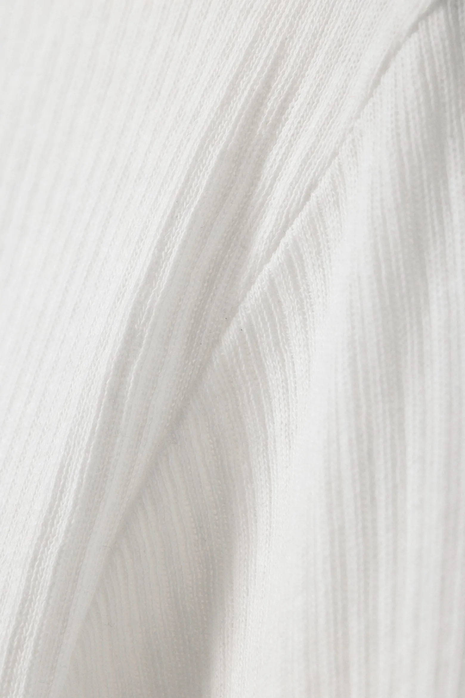 TRANSPARENTES, GERIPPTES LANGARM-TOP|Weekday Best