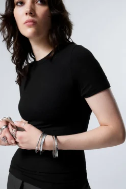 TRANSPARENTES RIPP-T-SHIRT|Weekday Sale