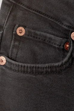 TWIG CURVE MID WAIST SLIM STRAIGHT LEG JEANS|Weekday New