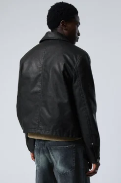 VERKÜRZTE KUNSTLEDERJACKE|Weekday New