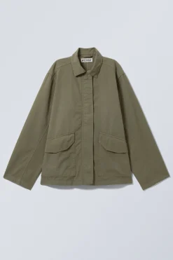 VERWASCHENE RIPSTOP-JACKE|Weekday Store