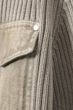 VERWASCHENER RIPPSTRICK-CARDIGAN MIT ZIPPER|Weekday Clearance
