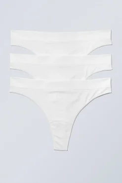 WEICHE TANGAS CAT, 3ER-PACK|Weekday Sale
