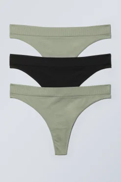 WEICHE TANGAS CAT, 3ER-PACK|Weekday Best