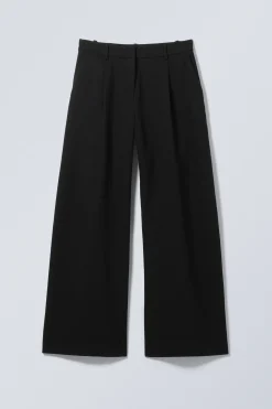WEITE ANZUGHOSE MIT NIEDRIGER TAILLE|Weekday Shop