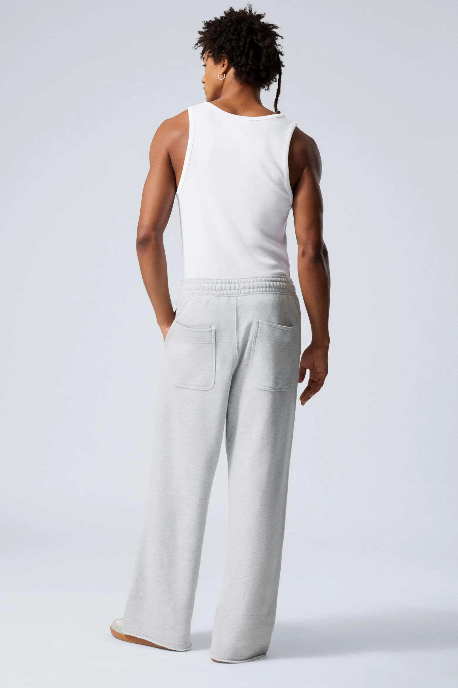 WEITE TERRY-JOGGINGHOSE "ASTRO"|Weekday Cheap