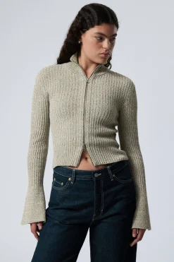 ZIP-CARDIGAN AUS CHENILLE|Weekday Cheap