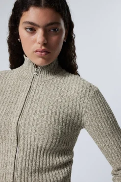 ZIP-CARDIGAN AUS CHENILLE|Weekday Cheap