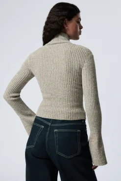 ZIP-CARDIGAN AUS CHENILLE|Weekday Cheap