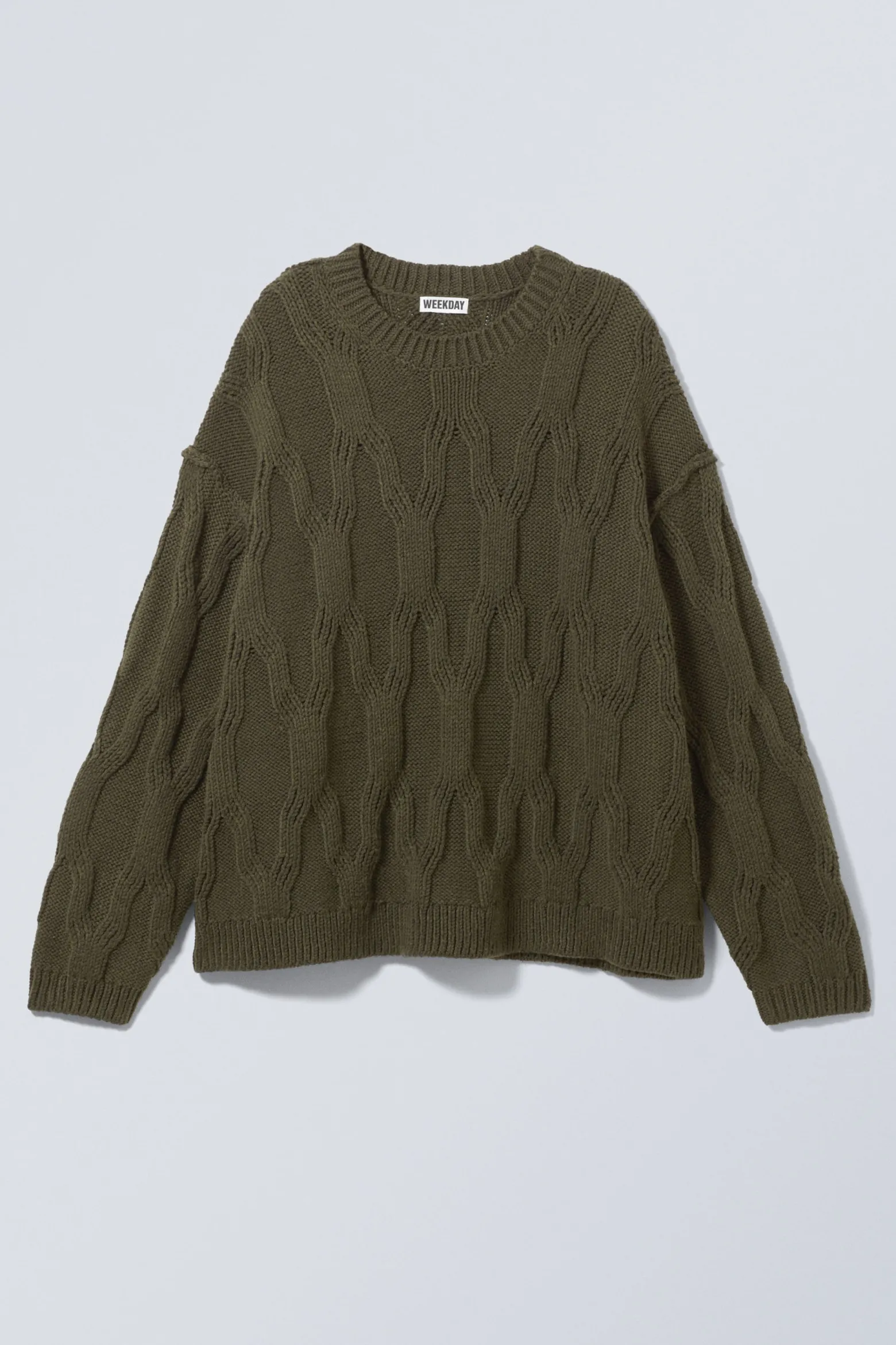 ZOPFSTRICKPULLOVER MIT LOCKERER PASSFORM|Weekday Flash Sale