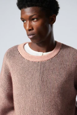 ZWEIFARBIGER STRICKPULLOVER AUS WOLLMISCHUNG|Weekday Fashion