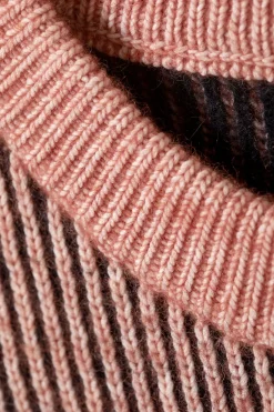 ZWEIFARBIGER STRICKPULLOVER AUS WOLLMISCHUNG|Weekday Fashion