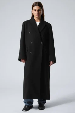 ZWEIREIHIGER OVERSIZED-MANTEL AUS WOLLMISCHUNG|Weekday Hot
