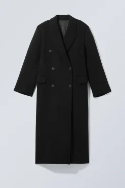 ZWEIREIHIGER OVERSIZED-MANTEL AUS WOLLMISCHUNG|Weekday Hot