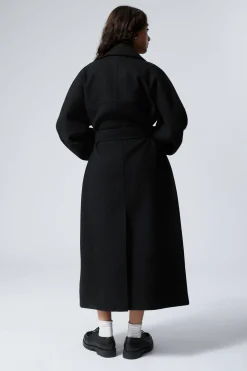 ZWEIREIHIGER OVERSIZED-MANTEL AUS WOLLMISCHUNG|Weekday Best Sale